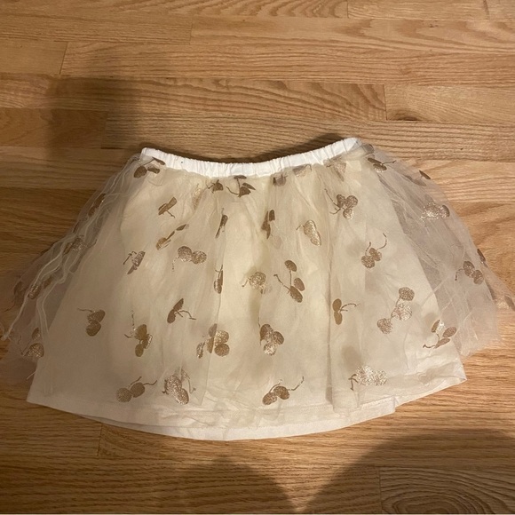 Crewcuts Gold Apple Tulle Skirt Sz 4/5 Kids Girls - Picture 5 of 5